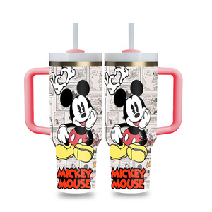 Ensemble cadeau de tasses isothermes avec logo personnalisé Dessnney, gobelet de 40 oz, motif souris de dessin animé, joyeuse fête des mères, <span class=keywords><strong>tasse</strong></span> à double paroi anti-fuite sous vide - Product Image 2