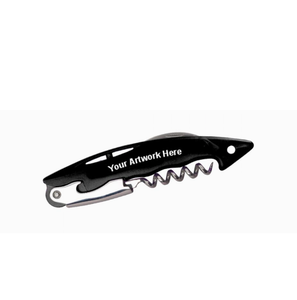 Ouvre-bouteille à vin personnalisé, tire-bouchon en acier inoxydable, outil professionnel de sommelier, logo gravé personnalisé, cadeau promotionnel - Product Image 1