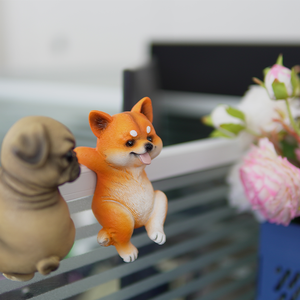 Simulado <span class=keywords><strong>Shiba</strong></span> <span class=keywords><strong>Inu</strong></span> cachorro resina artesanía maceta Decoración Accesorios para bonsái adornos patio balcón jardín Oficina pequeño - Product Image 3