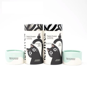 Recyclable Custom Design Cylinder <b>Round</b> <b>Box</b> Food Grade Paper Tube Packaging for Pet Treats Snack - Product Image 3