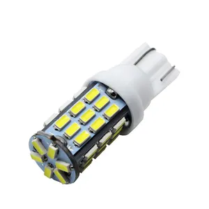 LED sempurna T10/W5W 42SMD lampu penanda mobil 8 warna lampu kubah Interior led 12V T10/W5W bohlam led mobil 24V 42SMD LED