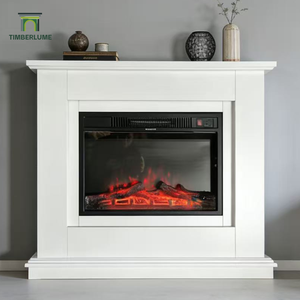 Caminetto Elettrico Moderno con Cornice Completa in MDF, Inserto da 23 Pollici con Luce LED - Product Image 4
