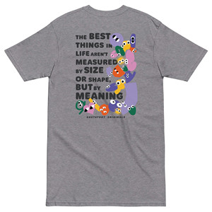 GUSTATORY Originals T-shirt brodé en coton épais, formes et tailles variées - Product Image 4