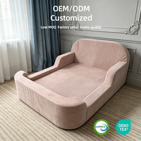 Nouveau canapé-lit pour enfants sans structure, personnalisable, avec matelas et impression de logo, en promotion directe usine, idéal pour chambre et crèche
