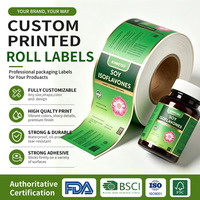 Maßgefertigte Aufkleber für Verdauungstabletten und Nahrungsergänzungsmittel mit UV-Finish in Rollenform für Gesundheitsproduktverpackungen