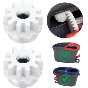 Venta al por mayor o-cedro Veleda accesorios giratorio novedad diseño plano paño barril mopa engranaje con eje de transmisión - Product Image 3