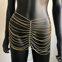 Sexy Simple strass chaîne en argent bijoux string cristal fille corps Bikini sous-vêtements chaîne de taille