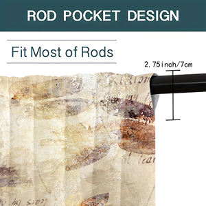 Cortinas Modernas de Lujo con Bolsillos para Varillas, Impresión Digital Personalizada, 90 g/m², Voile 100% Poliéster, para Sala de Estar, Dormitorio, Balcón - Product Image 4