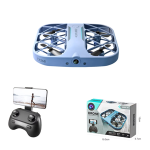 Dron JJRC H107 4CH Grid Pocket Selfie RC, Quadcopter Pequeño para Principiantes, Cámara 4k, WiFi, Plegable, Modo Sin Cabeza - Product Image 1