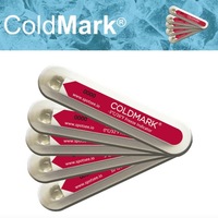 Indikator Beku ColdMark -3/0/2/5/10 ° Label Suhu Rantai Dingin Setara C ShockWatcher 100pcs
