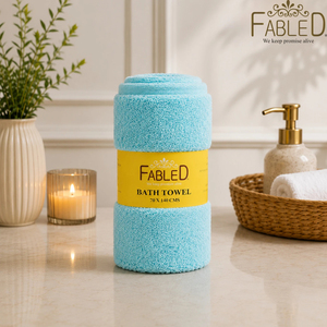 ผ้าขนหนูอาบน้ำ Fabled Cotton 400 GSM ผ้าขนหนูนุ่มสบาย ผ้าขนหนูอาบน้ำระดับโรงแรมหรู - Product Image 3
