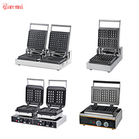 Gaufrier électrique à gaz belge, mini machine commerciale verticale en nid d'abeille carré japonais rectangle gaufrier