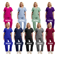 OEM grande taille, colorés, à la mode, ajustés, vente en gros d'uniformes médicaux pour infirmière, ensembles d'uniformes, vêtements de travail de beauté pour spa et hôpital