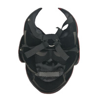 Masques de fête en latex avec lumière LED effrayante pour Halloween, masque intégral pour cosplay, masque de casque pour le jeu Purge Neon