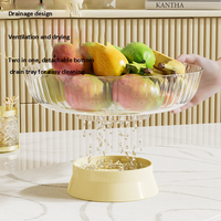 Luxe hoogwaardige fruitthee snack schaal milieuvriendelijke feest opberg schaal snoep schaal plantenpatroon handgeschilderd PET+PP woonkamer
