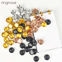 Disques en aluminium RINGNOTE de 18 mm (0,75 pouce), lot de 100 anneaux métalliques pour carnets et agendas à reliure disque