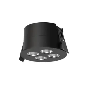 Fácil de instalar, refletores LED anti-reflexo em alumínio, 6w, 12w, 20w, núcleo embutido