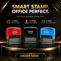 Stempel Kit Tinta Otomatis Berkualitas Tinggi untuk Kantor, Serbaguna, Bentuk Persegi Panjang, S-5822, Plastik ABS, Isi Dapat Disesuaikan