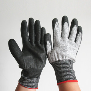 MaxiPact HPPE Anti-Cut PU Logo personnalisé En388 Niveau C Équipement <span class=keywords><strong>de</strong></span> protection individuelle Gants <span class=keywords><strong>de</strong></span> travail <span class=keywords><strong>de</strong></span> sécurité résistants aux coupures - Product Image 6