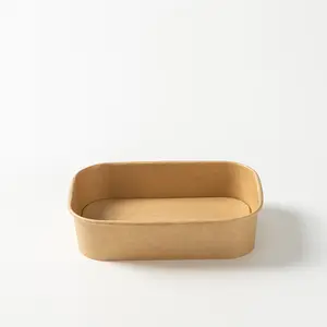 Kraft Paper Salad Bowl For Takeout And Food Packaging