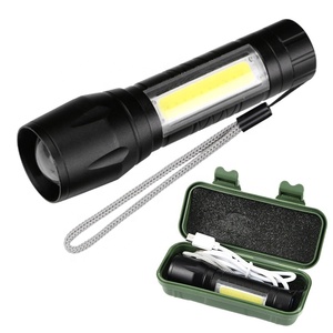 Xúc Tiến bán hàng Pocket LED Đèn pin USB phí Đèn pin Zoomable ngoài trời cao brightother cắm trại bánh xách tay <span class=keywords><strong>Torch</strong></span> - Product Image 1