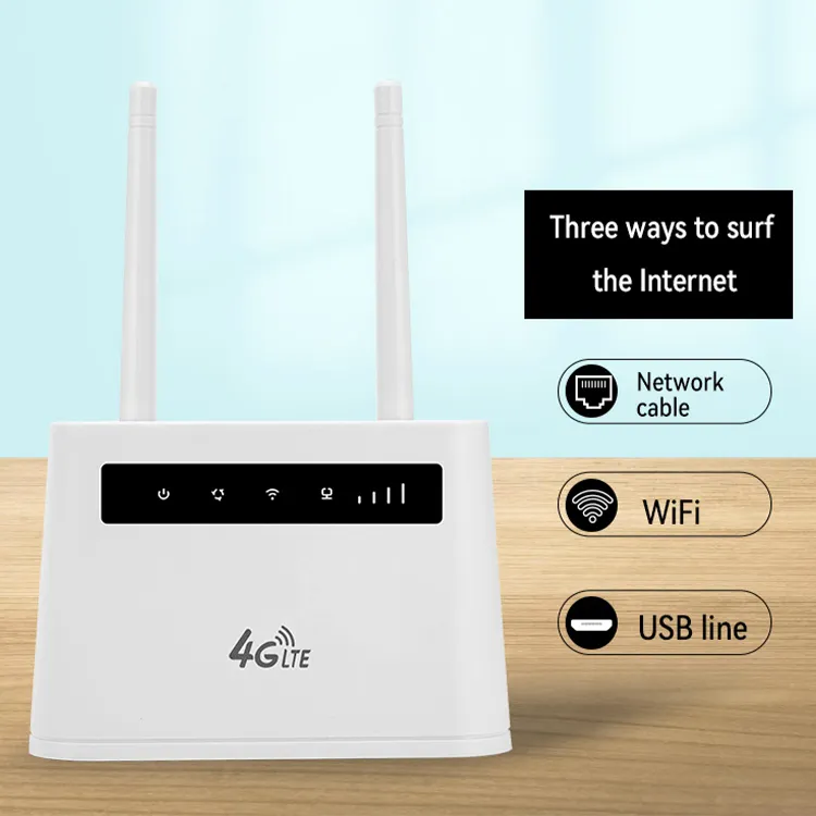 DNXT Nhà Máy Hàng Tồn Kho Hot Bán 4G LTE Wifi Router 300Mbps 4G Router Với Thẻ Sim Và Ăng-ten 4G LT Modem Nhà Router