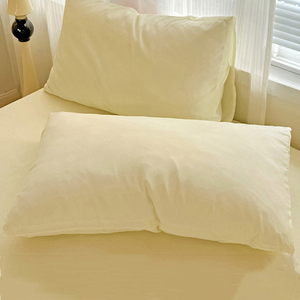 Juego <span class=keywords><strong>de</strong></span> Ropa <span class=keywords><strong>de</strong></span> <span class=keywords><strong>Cama</strong></span> <span class=keywords><strong>de</strong></span> 4 Piezas <span class=keywords><strong>de</strong></span> Estilo Nórdico, Color Sólido, Súper Suave, Agradable al Tacto, <span class=keywords><strong>de</strong></span> Algodón Lavado, Minimalista, Funda <span class=keywords><strong>de</strong></span> Edredón Cómoda y Fresca <span class=keywords><strong>para</strong></span> el Hogar - Product Image 3
