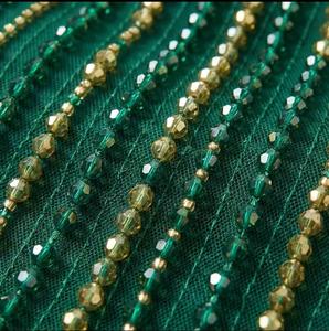 ชุดราตรีแขนยาวประดับลูกปัดด้วยมือ ดีไซน์เนอร์คุณภาพดี สำหรับงานเลี้ยงหรูหรา มีจำหน่ายสำหรับขายส่ง - Product Image 3