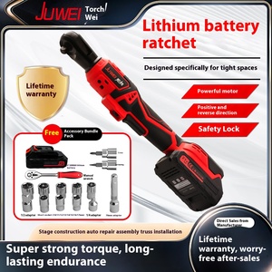 Cờ lê điện công nghiệp 12V, tua vít điện nhanh 90 độ, pin Lithium, mô-men xoắn lớn, sửa chữa ô tô, cờ lê điện 18V - Product Image 2