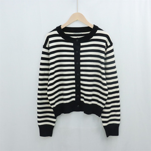 Cardigan en tricot personnalisé pour <span class=keywords><strong>femme</strong></span>, broderie de sequins, col rond, coupe ample, doux, boutonnage simple, vente en gros - Product Image 6