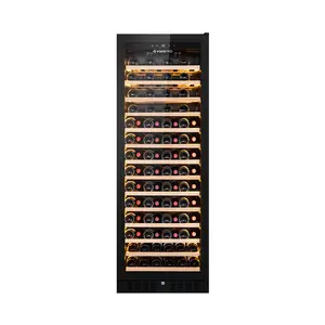 Vinopro 108 botellas compresor enfriador de vino 330L refrigerador de vino bodega refrigerador de copa de vino con portavasos