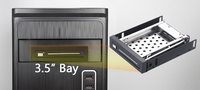 En stock, rack interne pour disque dur SATA 2,5 pouces sans outil, installation facile, boîtier pour PC