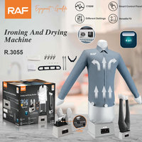 Machine à repasser et à sécher RAF R.3055 1700W 4-en-1 avec panneau de commande intelligent, polyvalente pour l'entretien des vêtements à domicile