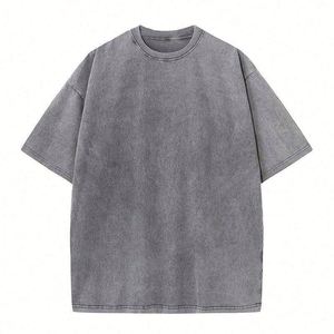 Custom Logo Vintage Acid Washed T <b>Shirt</b> Men Distressed Heavyweight Cotton Blank Oversized Tshirt High Quality 100% Cotton - Product Image 3