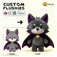 Boneka Hewan Serigala Ajaib Bertema Halloween Berkualitas Tinggi, Laris Manis, Dapat Dipesan Sesuai Keinginan, Lembut, Bersertifikat CE