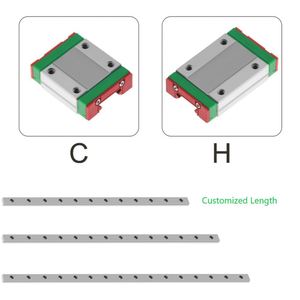 HENTO Miniature Linear Guide Rail MGN7/MGN9/MGN12/MGN15 & Matched Sliders (MGW)-Stainless Steel GCr15/Chrome Steel - Product Image 6