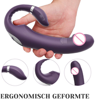 Vibromasseur double vibrant 10 vitesses sans sangle pour femme, stimulateur de point G, masseur anal et de prostate pour couple, jouet sexuel pour femme, Dildo Vibrato