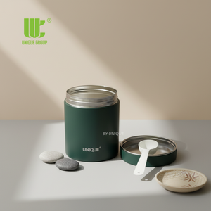 Contenitore in polvere di proteine in acciaio inossidabile con paletta da 20ml <span class=keywords><strong>barattolo</strong></span> riutilizzabile per supplemento di tè al collagene in plastica libero Logo personalizzato - Product Image 1