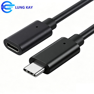 Type-<b>C</b> extension cable, audio/video <b>USB</b> male to female extension <b>adapter</b> cable, 100W fast charging extension cable - Product Image 1