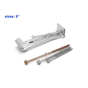 Staffe appendiabiti per grondaia in alluminio a vite rapida da 5 "nascoste OEM - Product Image 2