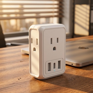 Convertisseur de <span class=keywords><strong>prise</strong></span> secteur transfrontalier NYT RO-171, nouveau standard américain avec ports USB, style américain, provenance Chine - Product Image 4