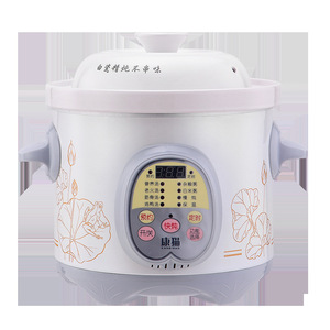Ceramic Electric Slow Cooker 2 3 4 Liter Microcomputer Control Timed Stew Pot For Soup Porridge Kitchen Use - Product Image 3