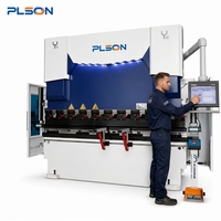 Presse plieuse CNC électro-hydraulique de haute précision PLSON 4+1 axes pour tôles d'acier