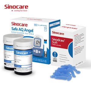 Strip Tes Gula Darah <span class=keywords><strong>Sinocare</strong></span>, Strip Tes Glukosa Darah, Strip Tes Diabetes untuk Safe AQ Angel (50 PCS/BOX) - Product Image 1