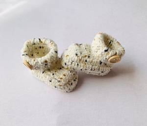 2022 bonnet en coton biologique pour bébé <span class=keywords><strong>au</strong></span> <span class=keywords><strong>crochet</strong></span> à la main, chaussons, ensemble global - Product Image 2