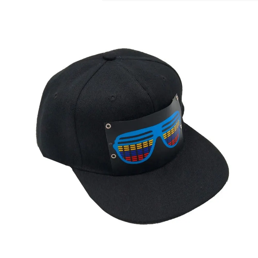 להאיר קול פעיל כובע בייסבול DJ Led מהבהב כובע EL כובע למסיבה