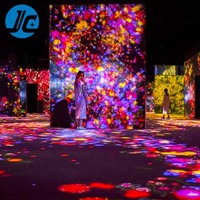 Projecteur portable Nouveaux produits chauds Projection de sol interactive d'hologramme 3D Projection de sol interactive mobile