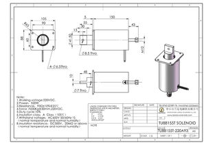 30 мм 40 мм 50 мм длинный ход 36 В 48 В 220 В Dc толкающий Линейный электромагнитный мощный трубчатый соленоид - Product Image 6