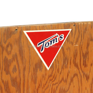 Estante plegable de madera con base de metal para ropa, estante de exhibición para tienda deportiva, supermercado, 6 estantes - Product Image 4