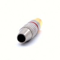 Conector RCA Macho de Alta Fidelidad, Adaptador de Audio y Video de Metal, Conectores RCA sin Soldadura, Conector RCA Lotus 270rca sin Soldadura para Reproductor VCD